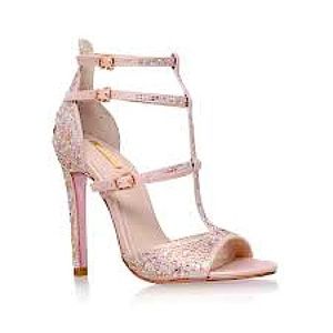 CARVELA KURT GEIGER - Formal Blush Pink Crystal Gaye High Heel Sandals Size 39
